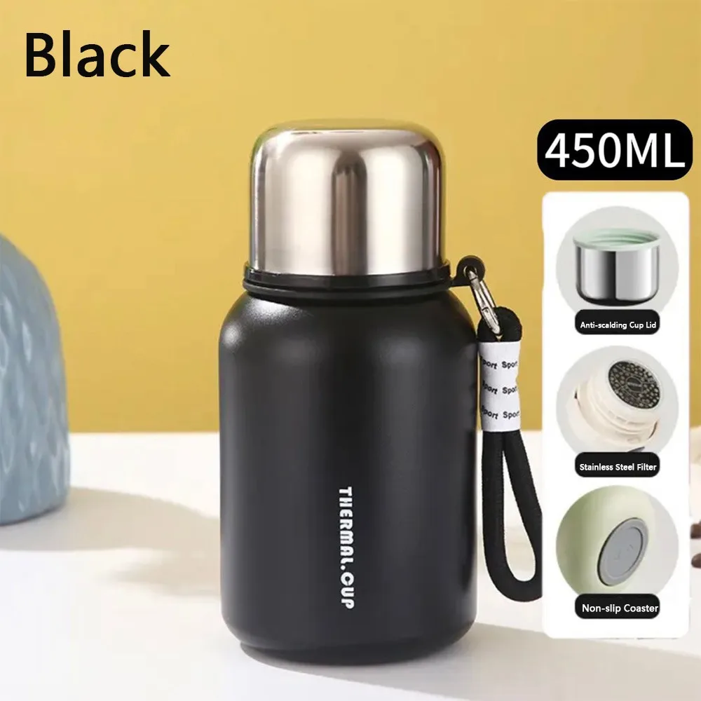 

Новый изолированный стакан емкостью 450 мл, портативный стакан для хранения холода, чашка для воды из нержавеющей стали, дорожное использование