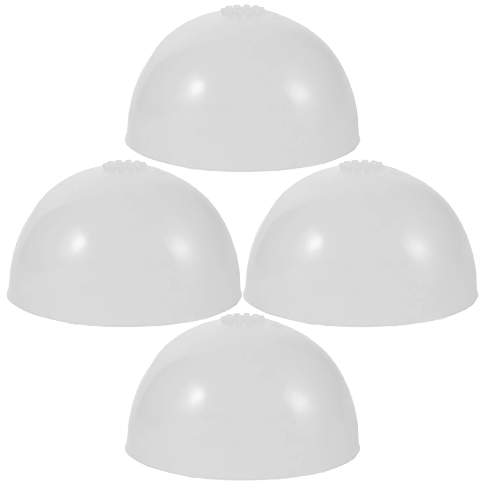 

4pcs Transparent Silicone Cap Anti Slip Hair Cover For 18-19Cm Head Making Accessories Compatible Styles Easy Attachment