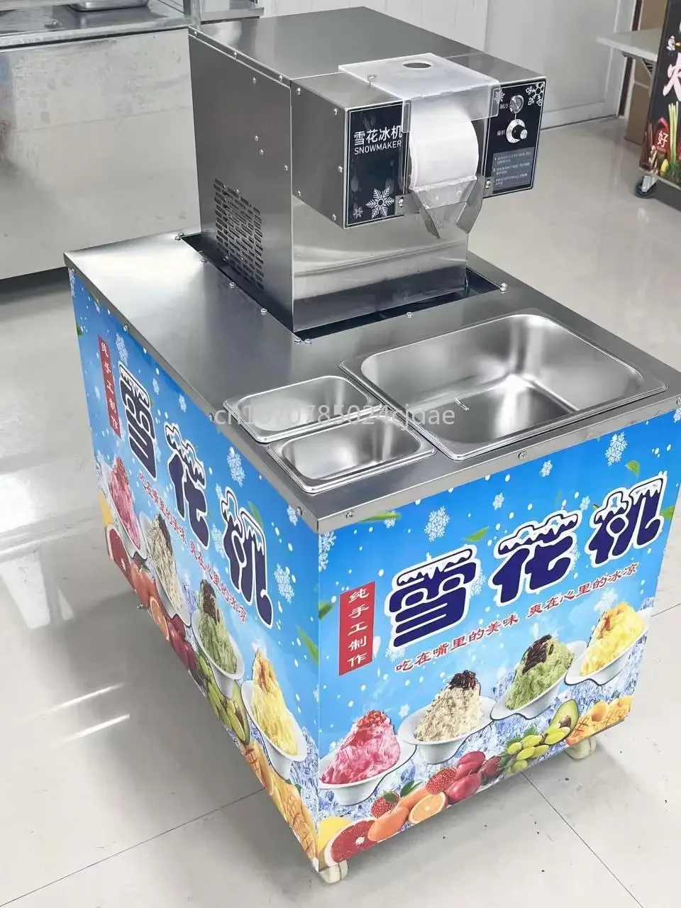 Commercial Korean Korea Kakigori Mesin Es Bingsoo Snow Snowflake Flake Cream Crusher Milk Snow Ice Machine