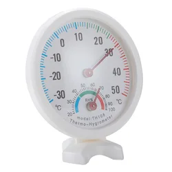 Round  Thermometer Hygrometer Mini Bell Shaped  TH108 Temperature Sensor Meter Humidity Detector Monitor for Fridge Stand Stick