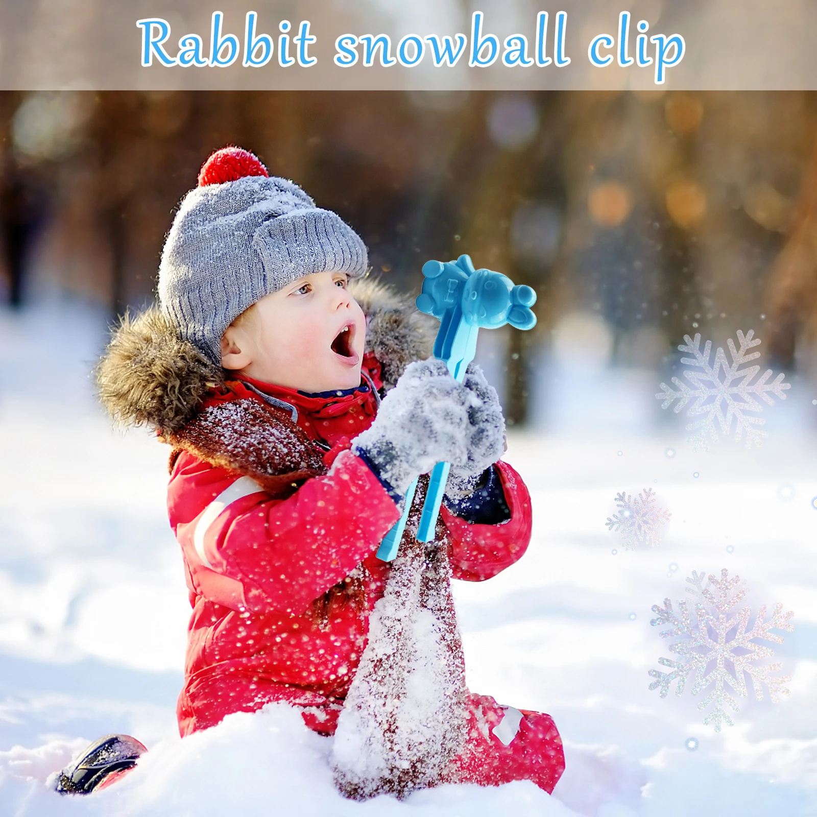 مشبك كرة الثلج مجرفة الثلج المشبك لعب الأطفال للجنسين آلة كرة الثلج لعبة لتقوم بها بنفسك أدوات قالب رمل الثلج في الهواء الطلق ملحقات لعب الثلج #2