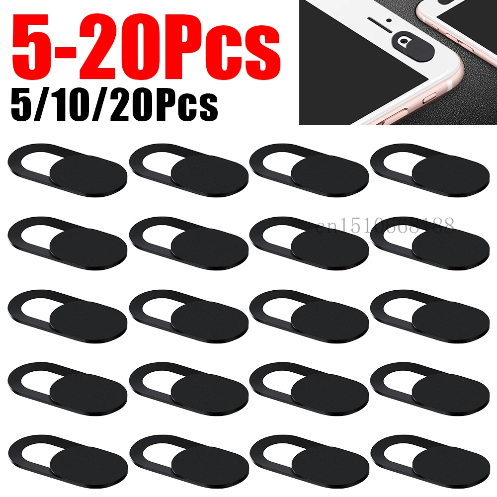 5-20Pcs Webcam Cover Laptop Camera Cover for Macbook Tablet for iPad PC Mobile Phone Slider Anti Spy Lenses Privacy Sticker