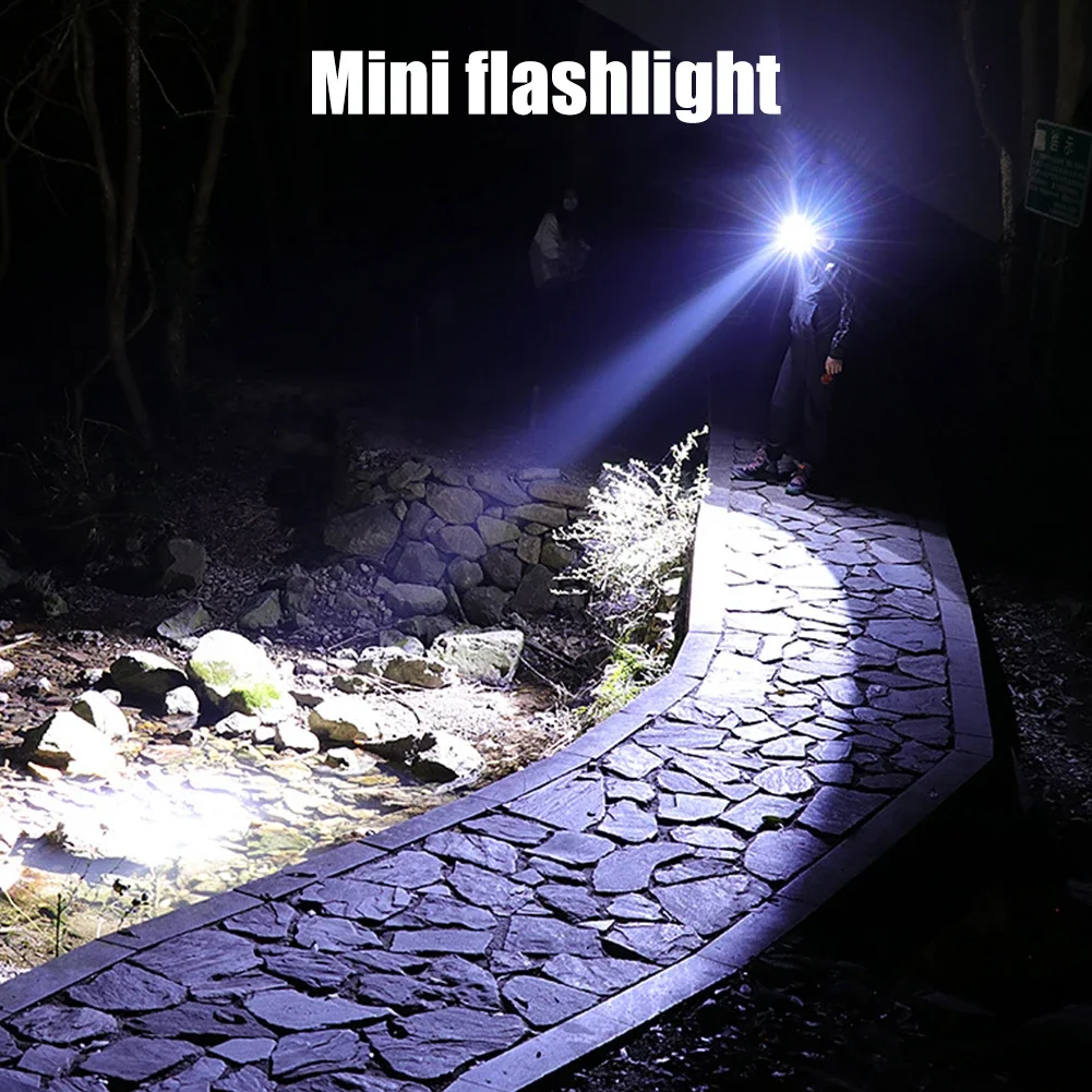 Mini LED Flashlight waterproof Portable Pen Light Emergency Lighting Camping Lamp Outdoor Tool Clip Pocket Torch Lamp Flashlight