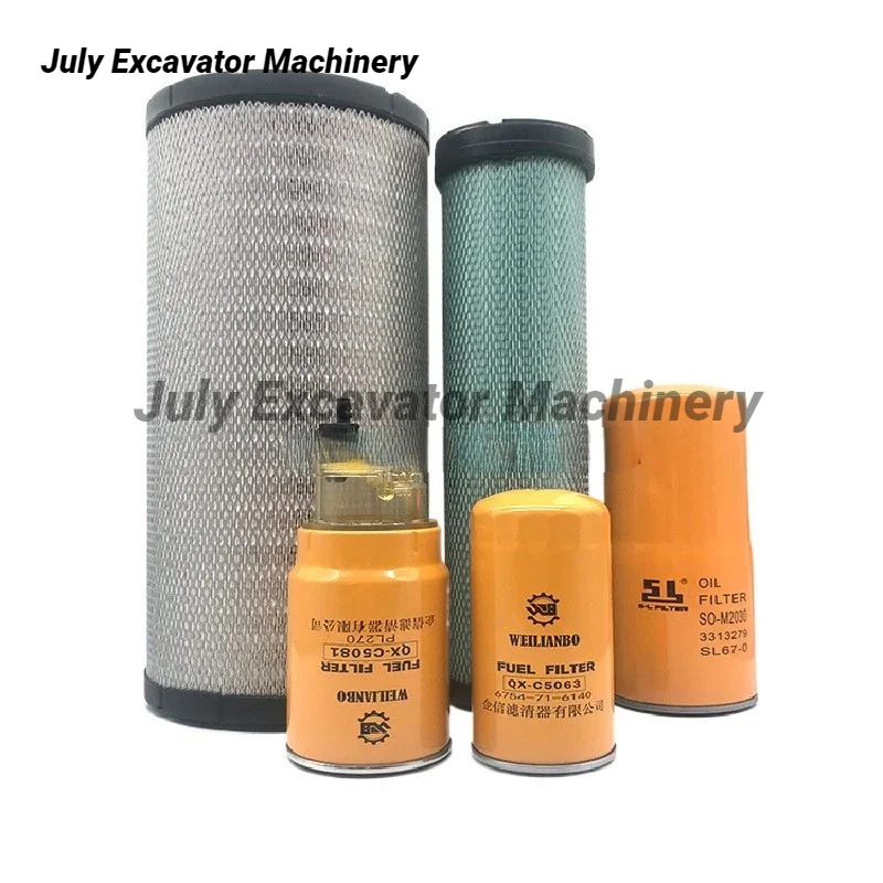 For Doosan Daewoo Dx Dh215 225-9 Dx150lc Wheel Excavator Oil Filter Element Diesel Grid Excavator Accessories