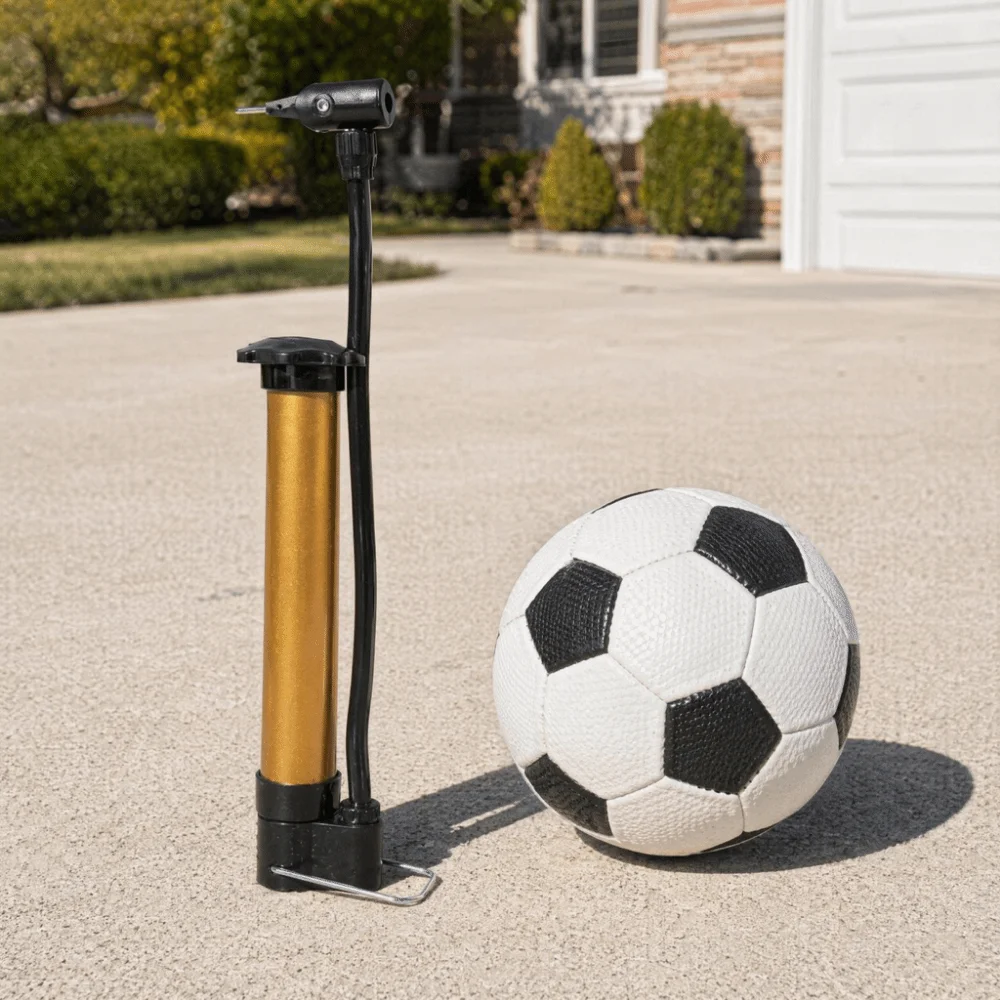 6PCS Stable Base Basketball Inflator Inflation Needle Included Compact Design Portable Inflator Metal Construction