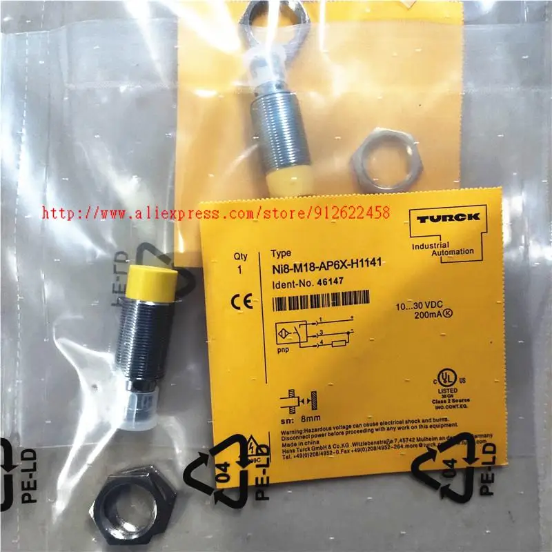 

Bi8U-M18-AN6X-H1141 BI8U-M18-AP6X-H1141 Датчик приближения, новый, высокое качество