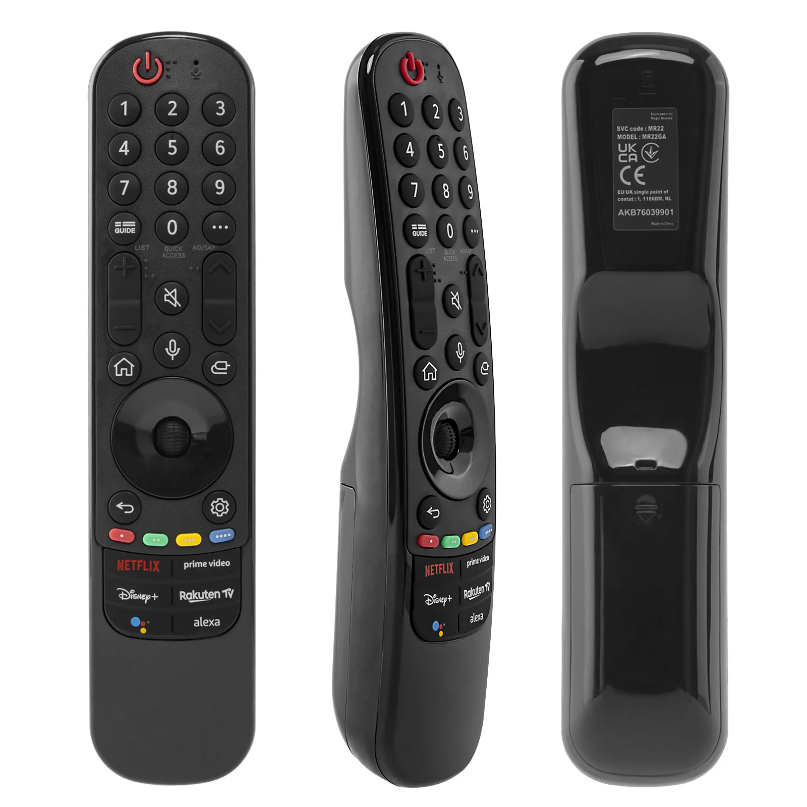 

Replacement Remote Control for L Smart 2022 AKB76039901 MR22GA OLED QNED NanoCell UHD 4K 8K TVs（with Pointer Voice Function ）