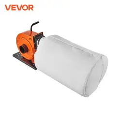 Vevor Stofafscheider 1hp 537 Cfm Luchtstroom Rollende Stofafscheider Met 21 Gallon Stofopvangzak 2.5 Micron Zakfiltratie