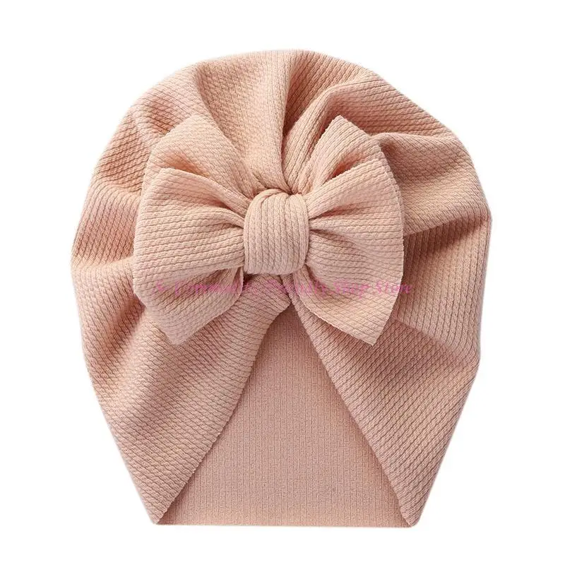 

85AE Baby Hat Bows Knot Beanie Cap Floral Bowknot Headwrap Newborn Soft Cotton