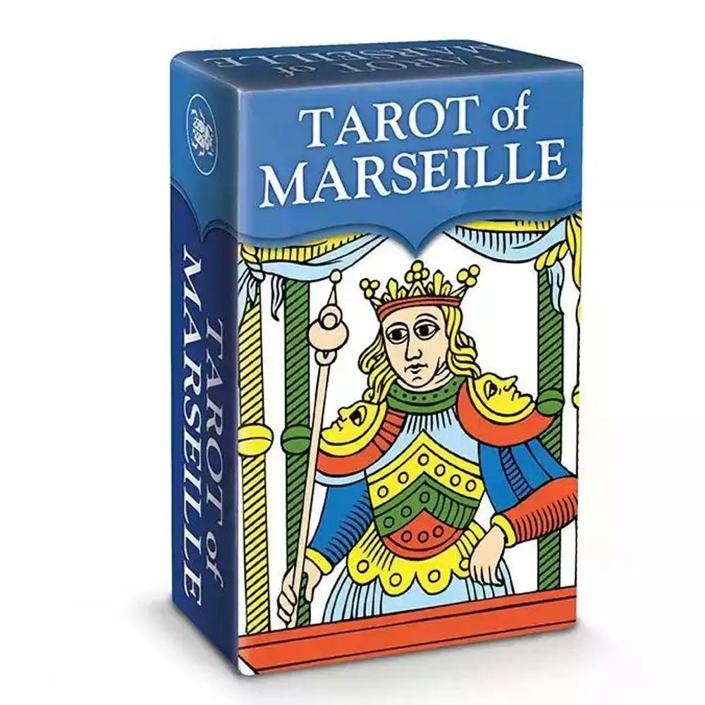 Baraja de Tarot de Marseille de tamaño Mini, cartas de 78 piezas, juego de fiesta, adivinación, Prophecy, cartas de oráculo, 9x6cm