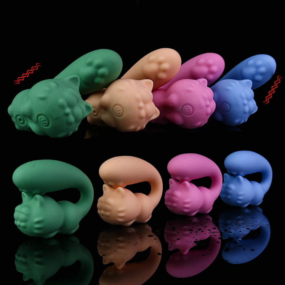 ELKKOST Multi Color Silicone Sexy Cat G-Spot Vibrator 10 Frequency Prostate Masage Vagina Masturbator Sex Toy For Women Men