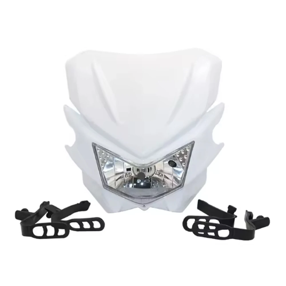 Off Road Motorcycle LED HeadlightsModified Ghost Face Headlights for Kawasaki KLX125 KLX150 KLX300R KLX110 KX450F KX250F KDX200
