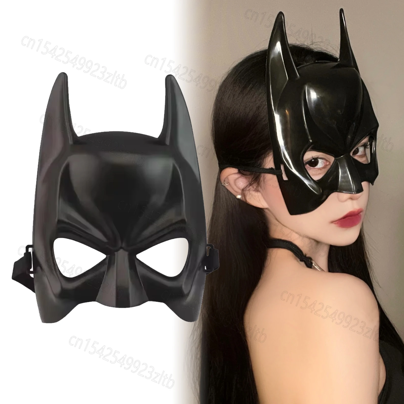 

Anime Batman Figure Plastic Half Face Mask Halloween Prom Party Decorations for Women Kids Children's Birthday Party Gifts