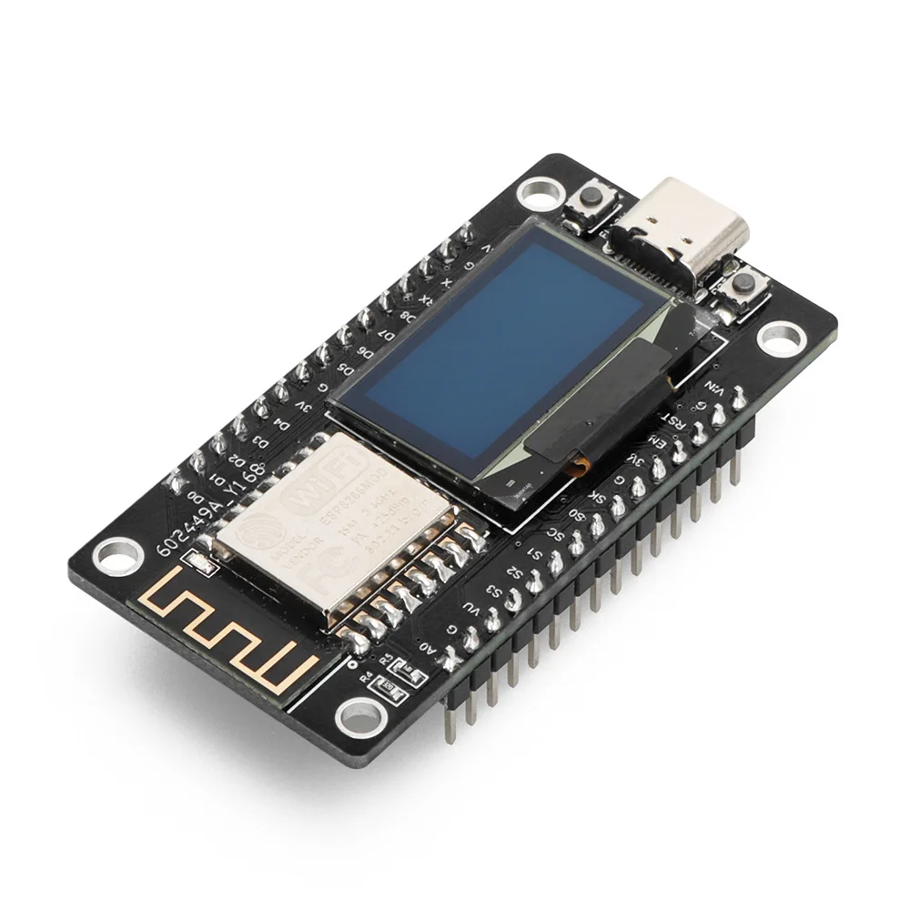 NodeMCU ESP8266 scheda di sviluppo ESP-12E modulo di rete Wireless IoT scheda di controllo OLEDControl da 0.96 pollici per Arduion