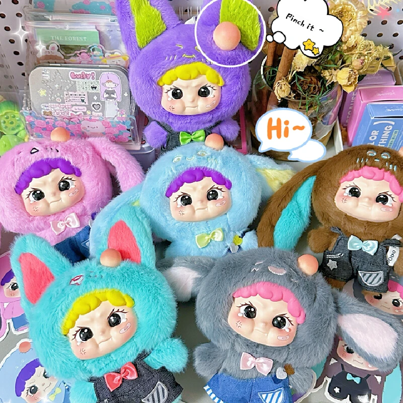 

Слепая коробка Qdodo Toys Goodgood Cowboy, серия видимых сумок, виниловая слепая коробка, милая плюшевая кукла, сумка, декоративная подвеска, брелок, кукла