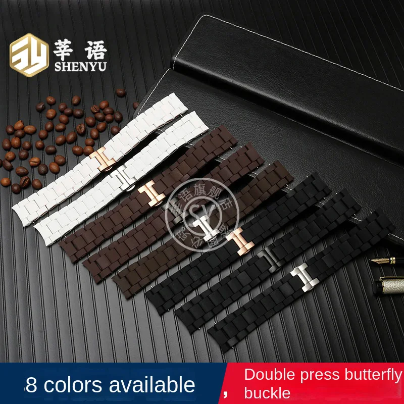 

AR5905 силиконовый резиновый стальной ремешок 20 мм 22 мм для Armani AR5920 AR5906 AR5890 пара стилей мужчины женщины цепочка для часов