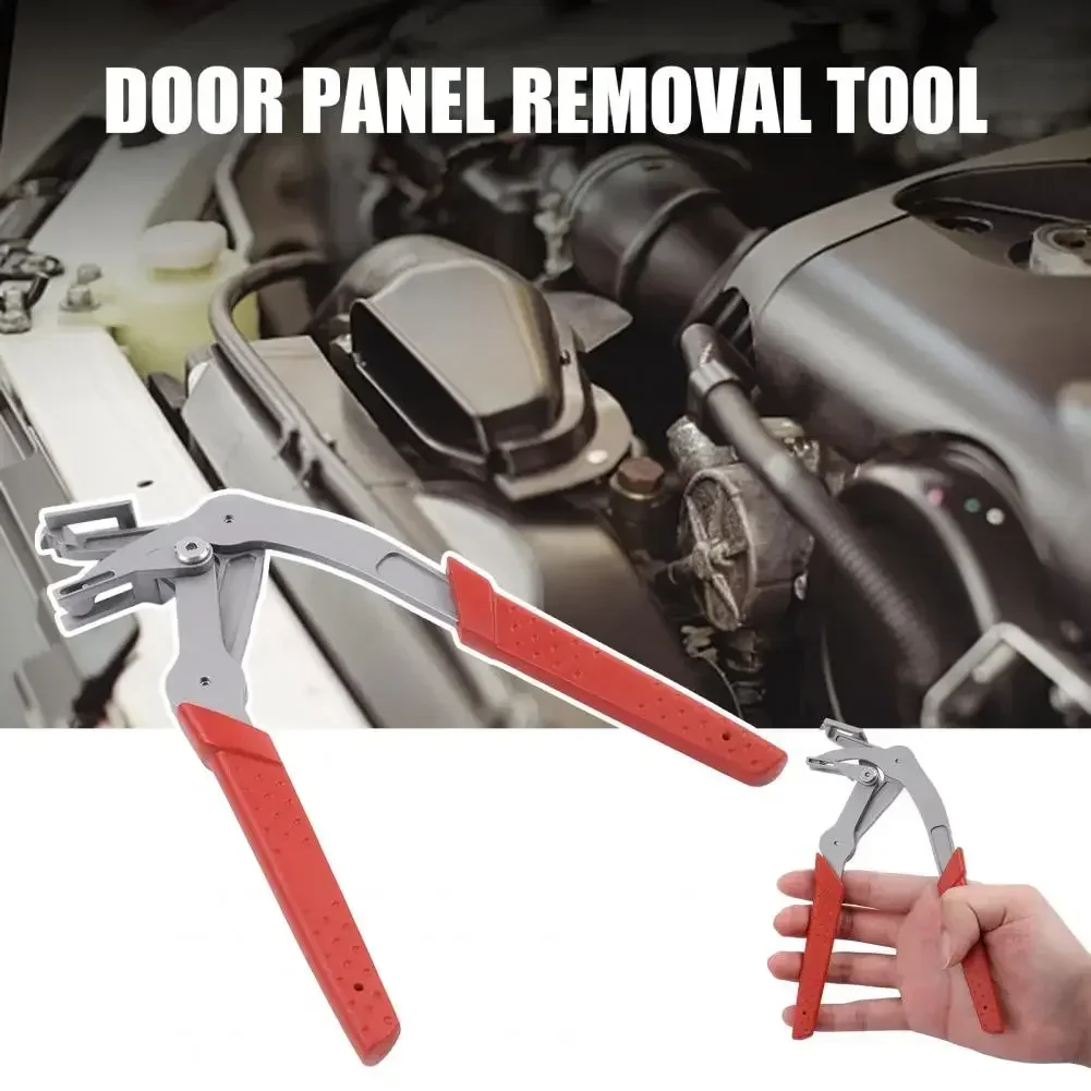 Auto Trim Panel Clip Pliers Spring Loaded Stainless Steel Pliers Multi-Function Tool Car Interior & Exterior Fastener Removal