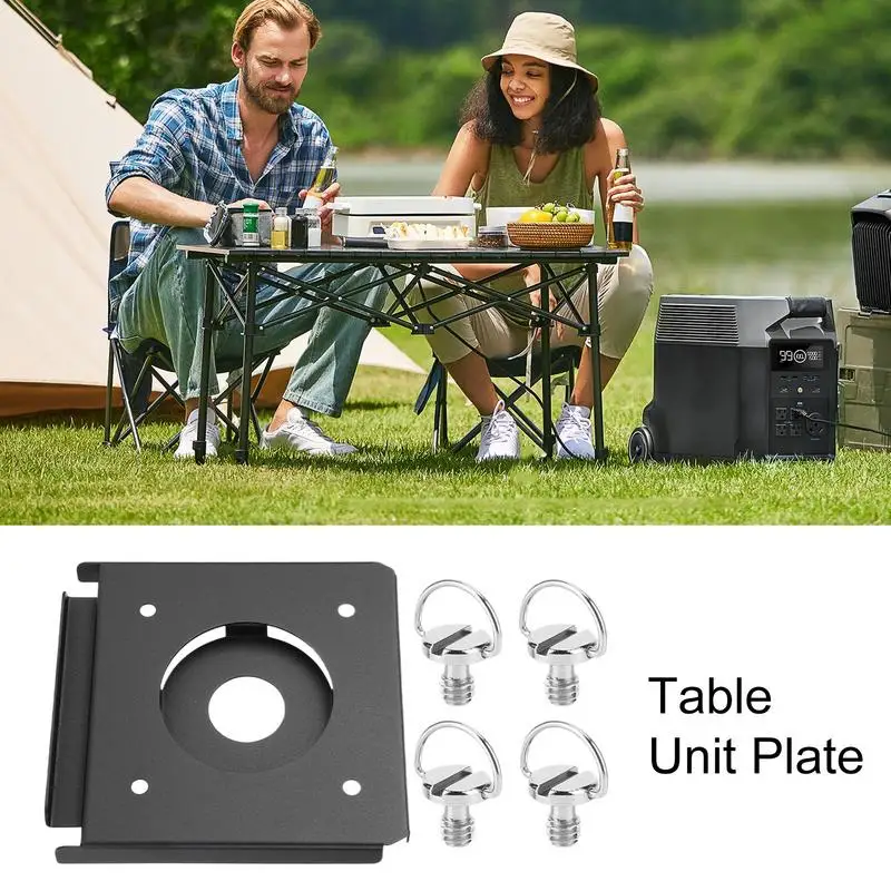 Camping Table Board Unit Camping Water Dispenser Fixed Board Outdoor Table Side-Mounted Water Dispenser Plate For Camp Tableware