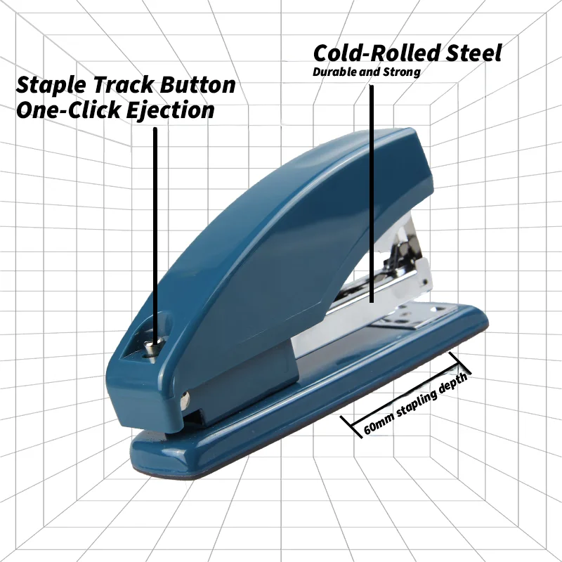 SUNWOOD 12# Effort-Saving Stapler, 20-Sheet Capacity, Heavy-Duty — 8505