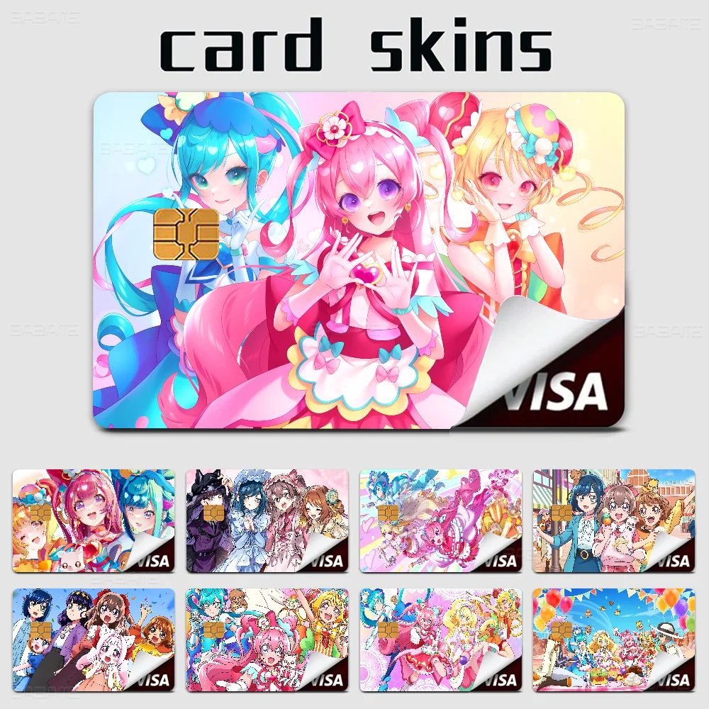 Anime Delicious Party Pretty Anime Spend Or Save Funny Shell On Off Ultra Thin No Fade Sticker Cover Film For Debit Credit Card