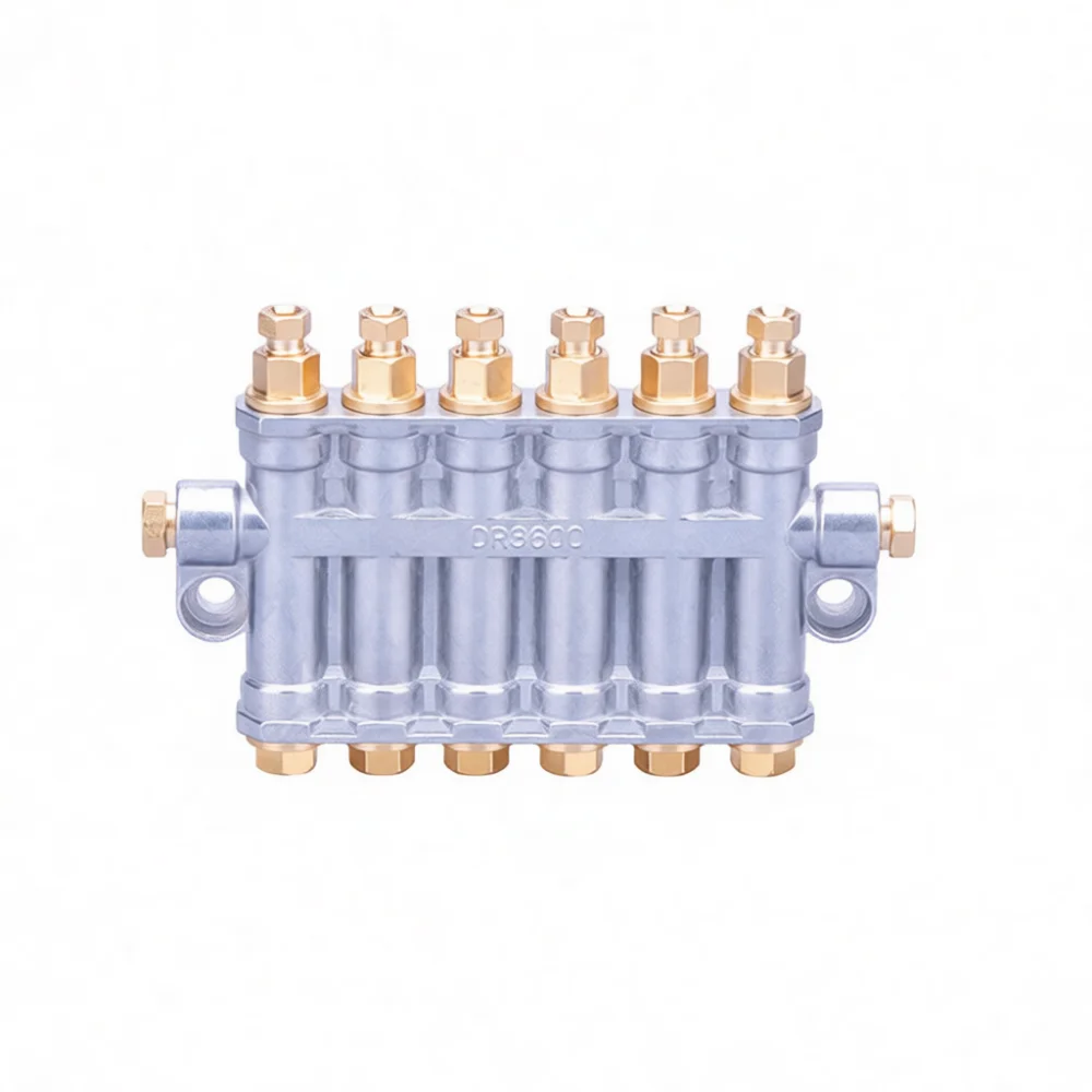 Industrial Volumetric Oil Distributing Manifold Precision Lubricate Equipment Accessory For Hydraulic System Tools
