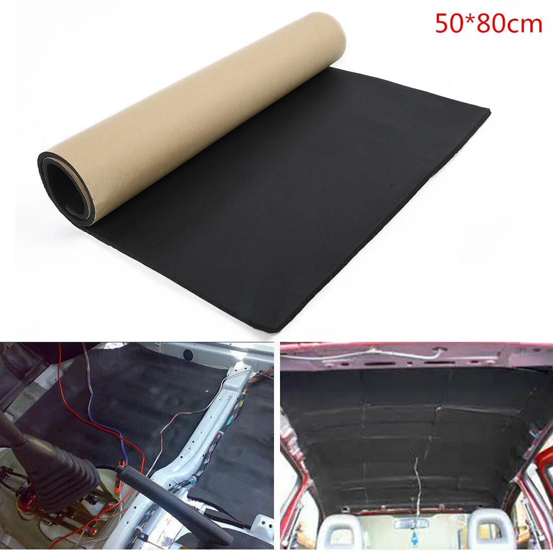 Closed Cell 6mm Interior 50x80cm Floors Audio Mat Deadening pad Stereo Sound proof Noise Heat Insulation Sheets