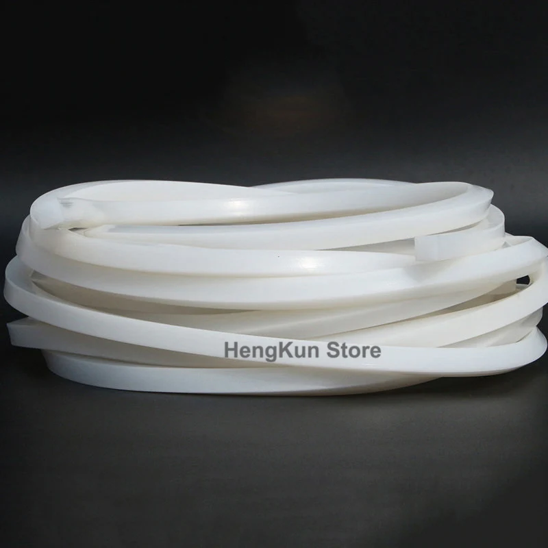 White Silicone Strip Sealing Strip Waterproof, High Temperature Resistant, Wear-resistant Solid Square Flat Strip