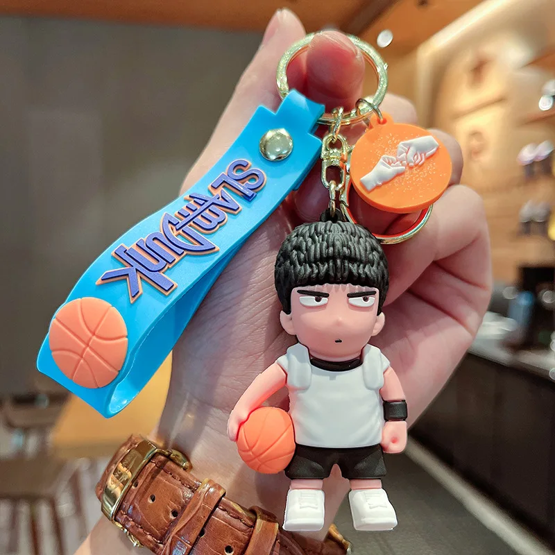 Slam Dunk Master Keychain Cartoon Anime Handmade Doll Pendant Creative Basketball Boy Car Key chain Ring Bag Charm Decoration