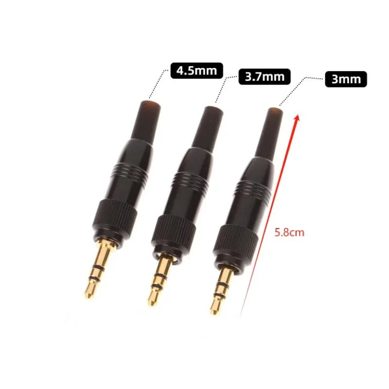 Sennheiser Sony D11/V1/P03 Mikrofon 3/3,7/4,5 mm Stereo-Schraubanschluss-Ersatz