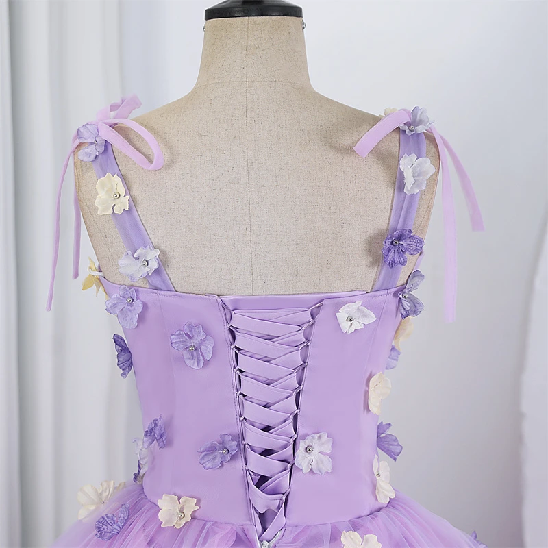 

Фиолетовое вечернее платье на складе 15 платьев Quinceanera бальное платье дешевое вечернее платье 15-летнее платье для Quinceanera по индивидуальному заказу 2025