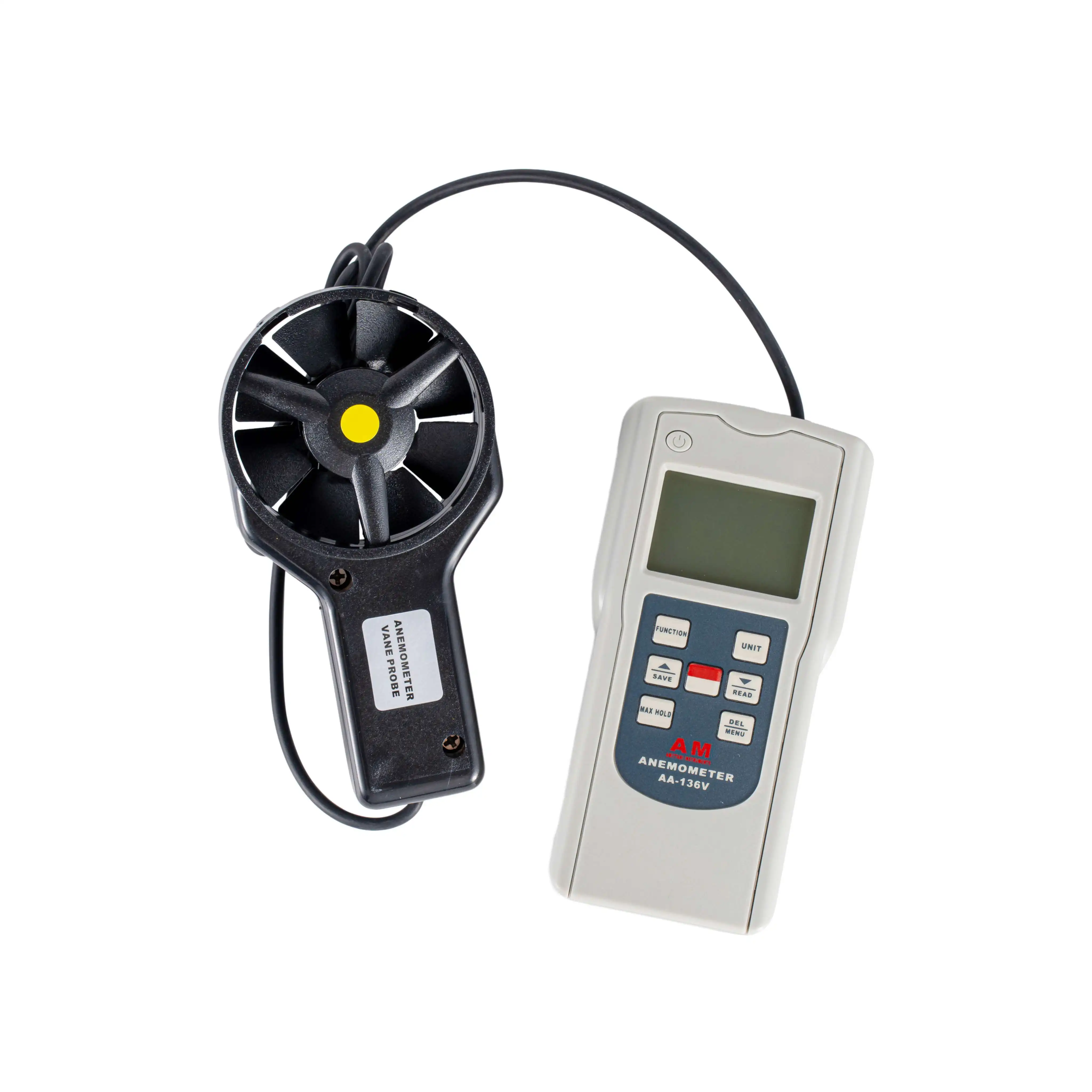 

Digital anemometer AA-136V impeller anemometer 0.4~45.0m/s wind wind volume wind direction wind temperature measuring instrument