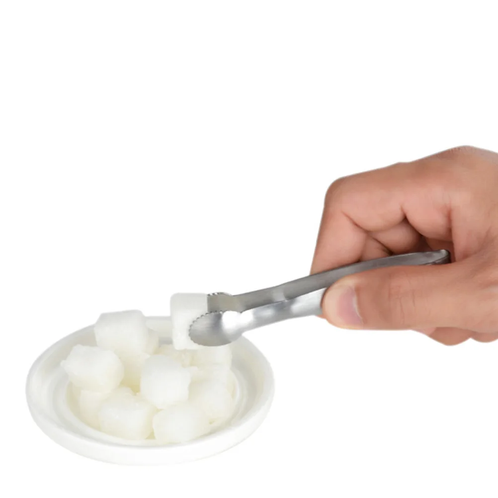 

2Pcs Stainless Sugar Cube Tongs Ideal for Tea Serving Tongs Party Coffee Breakfast Picking Sugar Ice Fruit