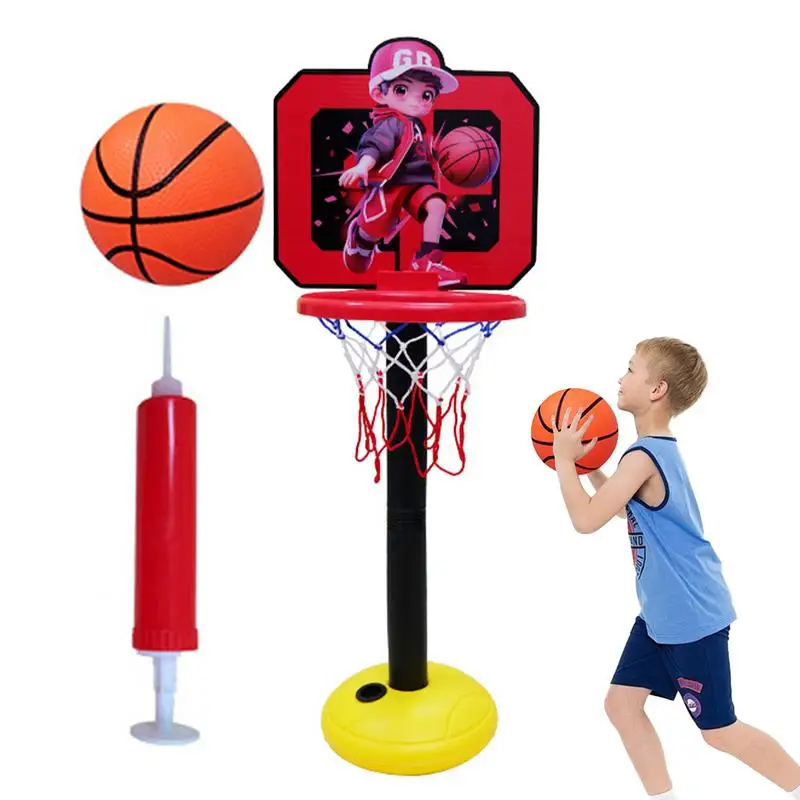 

Basketball Stand Hoop Child-friendly Room Basketball Hoop Adjustable Height 19.6-44inch Child-friendly Children Basketball Hoop