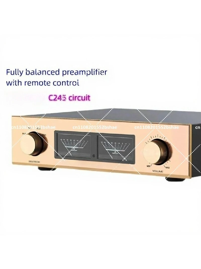 Excellent C245 Circuit, Fully Balanced ,HiFi Preamplifier With Remote Control,RCA*2:XLR*2