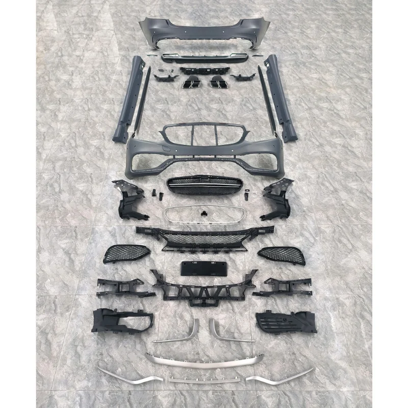 High Quality Style Body Kit With Front Rear Bumper Grille Bumper Lip For E Class W212 2014-2015 Exterior Upgrade Parts