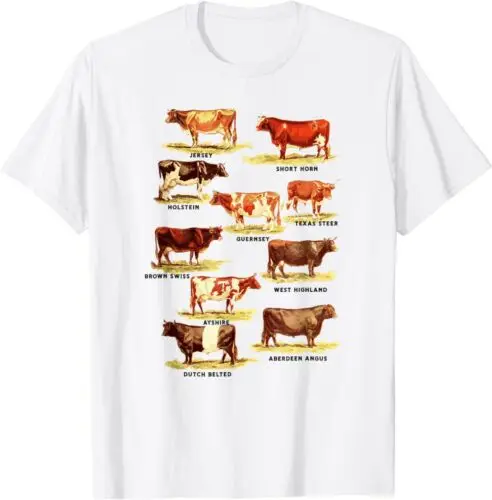 

Vintage Cow Retro Farmer Beef and Dairy Gift Idea Tee T-Shirt S-3XL