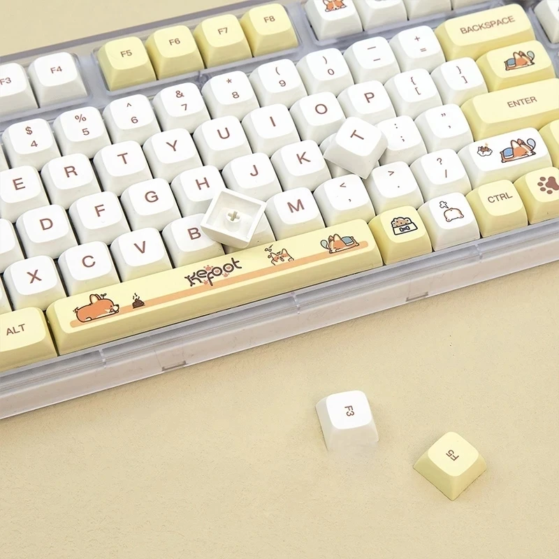 كورجي Keycap PBT صبغ التسامي الشخصي XDA 135 مفاتيح التبديل MX الكرز لتقوم بها بنفسك تخصيص تخطيط Filco لوحة المفاتيح الميكانيكية