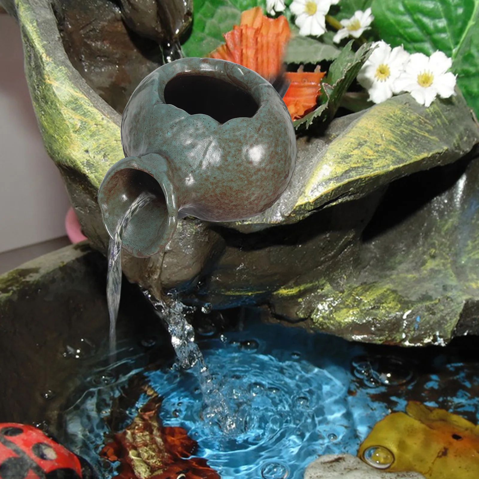 

Fish Tank Landscaping Decoration Plant Pots Indoor Aquarium Décor Fountain Accessories Freshwater Aquariums Terrarium