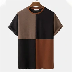 Funny Striped Print Men's T Shirt Harajuku O-neck Short Sleeve Tops Men Clothing Summer Daily Casual Tees Oversized T-shirts