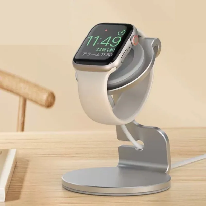 S10/11 Metal Apple Watch Charger Stand Desktop SE3 Iwatch Charge Dock Smart Watch Charging Support Bracket Apple Watches Holder