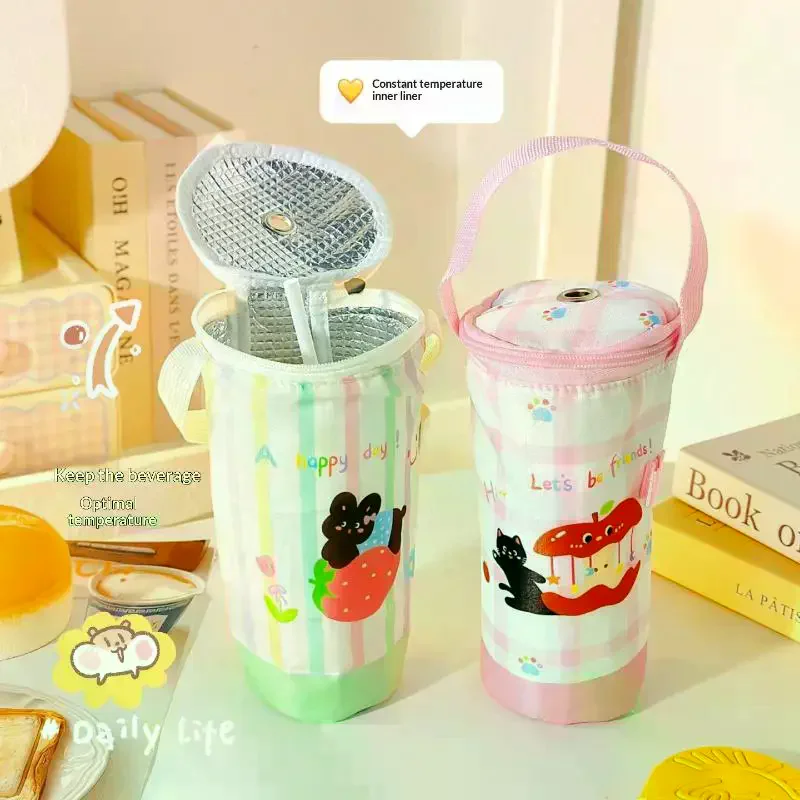Tote Bag Portable Milk Tea Heat Preservation Eco-friendly Handbag Carrying Insulated Cup Cover Tumbler Accessories No Burn