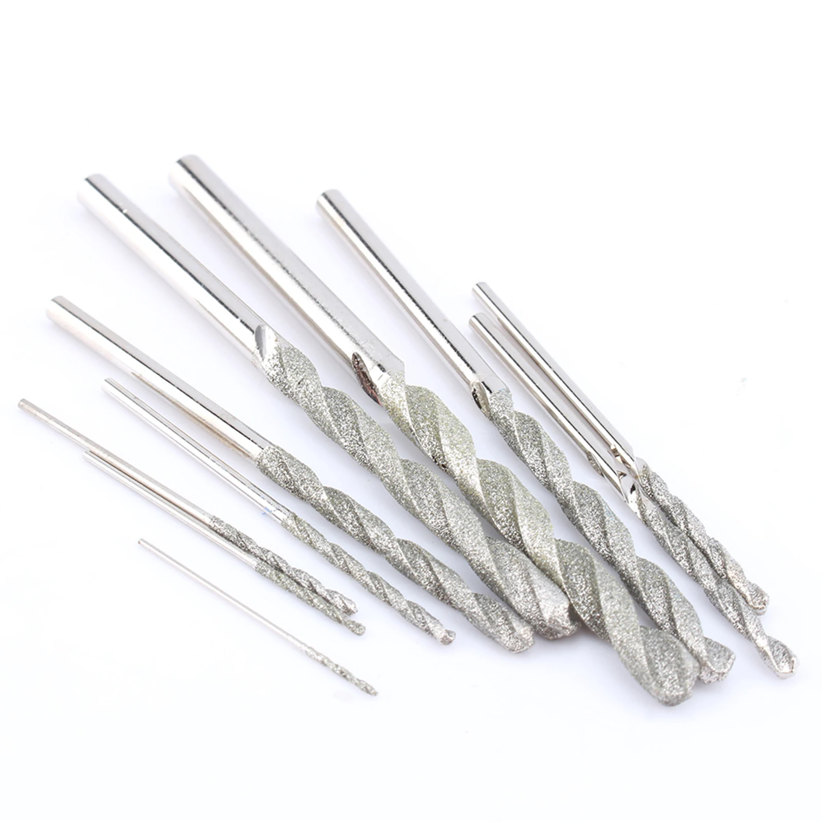 10x يميل مجموعة لقمة مثقاب لقمة ثقب للزجاج بلاط الحجر 0.8 ‐ 4.0 مللي متر لقمة ثقب بلاط لقمة ثقب الزجاج