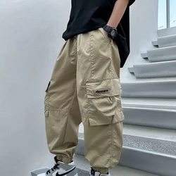 Boys' Pants Summer Thin New Children's Summer Anti Mosquito Pants Boys' Handsome Cargo Pants Summer Trousers