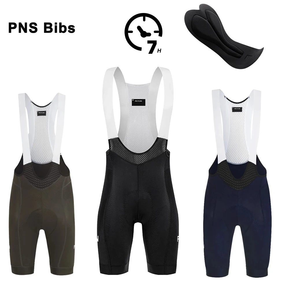 Men PNS Cycling Bib Shorts Pro Team 6 Hours Riding Pad Breathable Bicycle Tights High Quality MTB Road Racing Bike Shorts