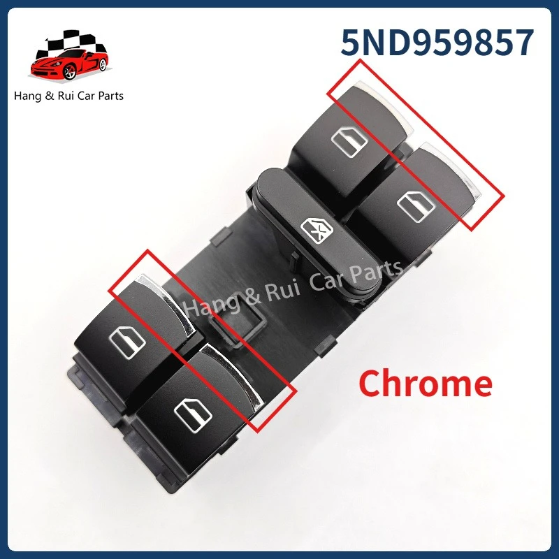 5ND959857 For VW Golf 5 6 GTI MK5 MK6 Jetta Tiguan Passat B6 CC Seat Leon MK2 Fabio Power Window Master Switch Control Button