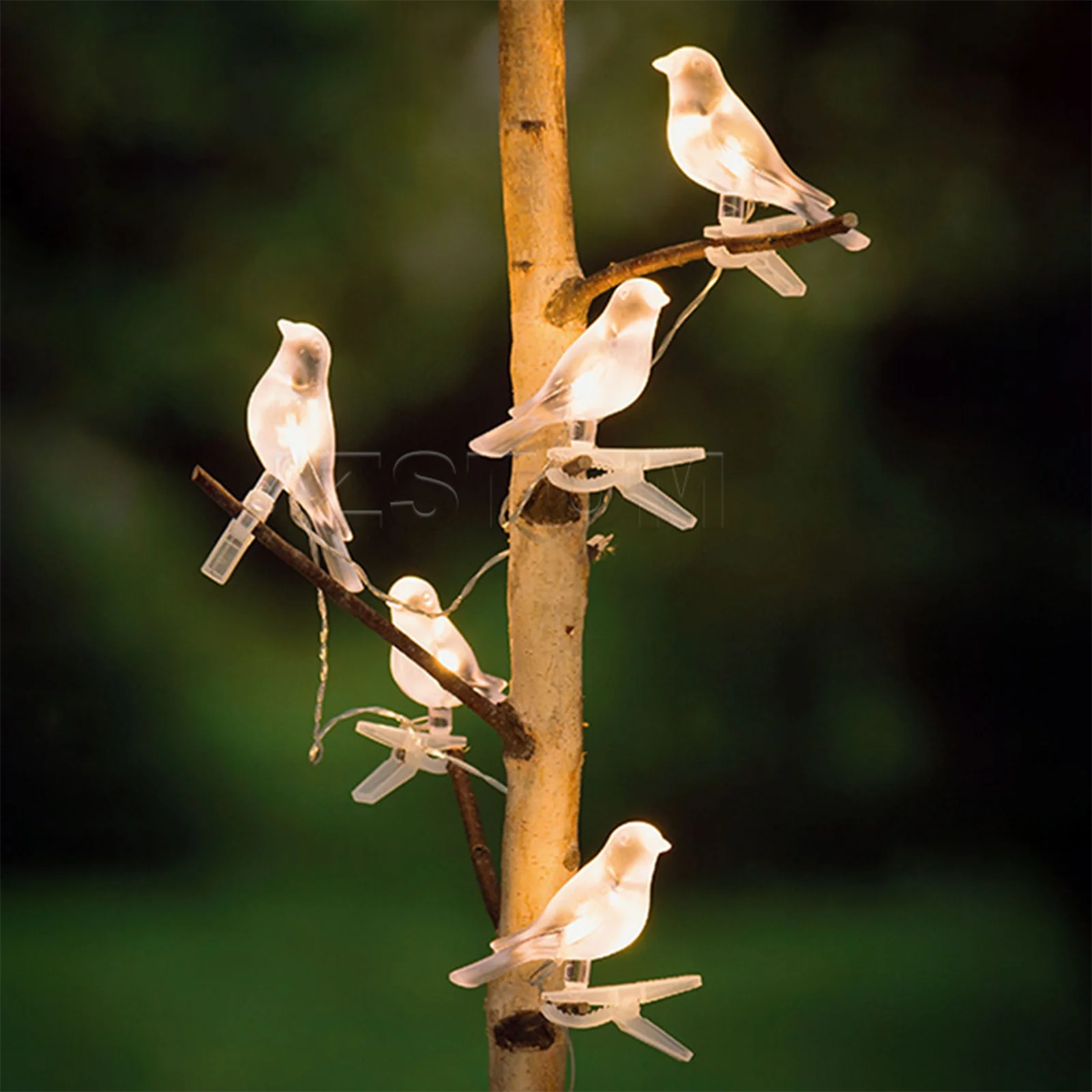 

Новая солнечная уличная водонепроницаемая гирлянда с птицами для декоративного освещения двора, виллы, балкона, светящаяся настенная подсветка в виде птиц.