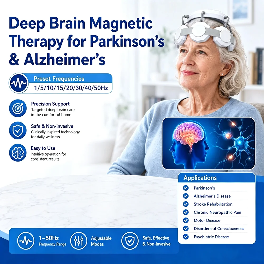 Stroke Recovery Device rTMS Transcranial Magnetic Stimulator Non-invasive Brain Stimulation Equipment for Elderly Memory Loss