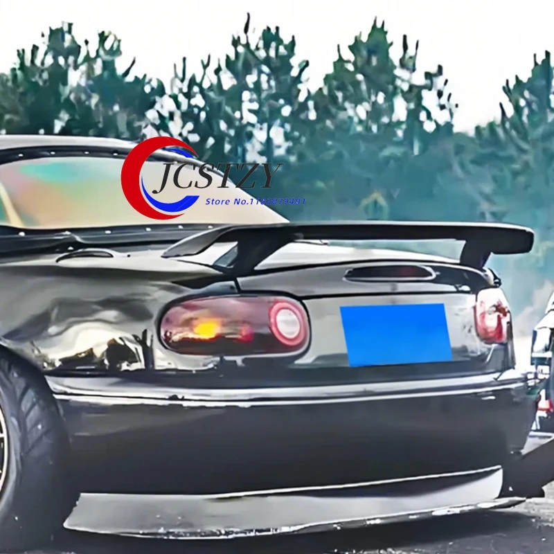 

Универсальный спойлер подходит для Mazda Miata MX5 90-24 Convertible CARBON FIBER LOOK Ярко-черный задний спойлер на крышку багажника с высоким крылом