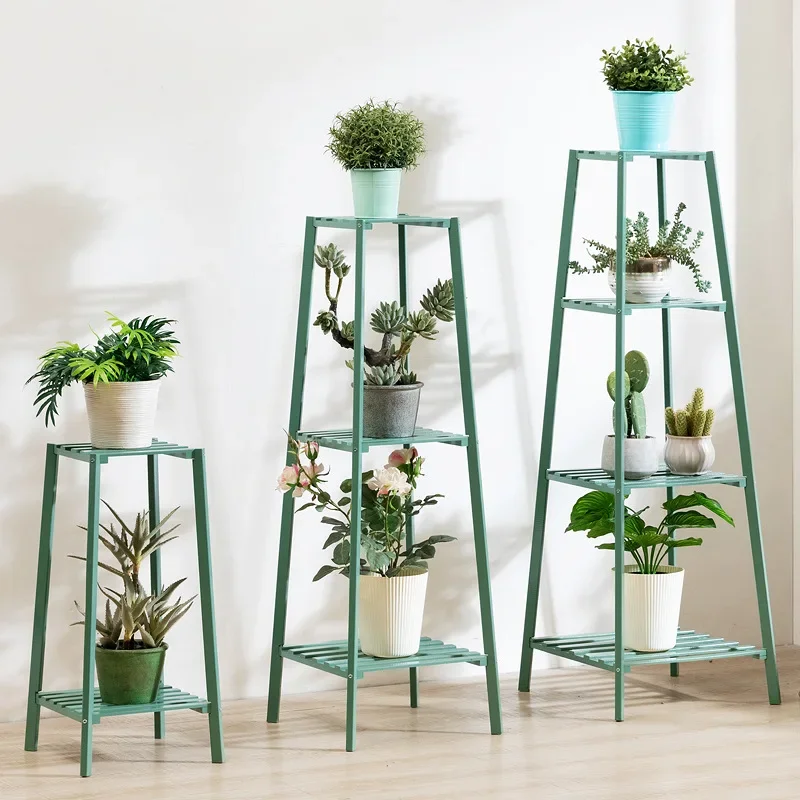 

4 Layers Simplicity Wood Stand For Plants Landing Type Light Extravagant Multi-storey Shelf Indoor Flowerpot Frame Flower Stand