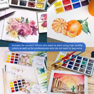 Russian Aquarell Painting Set White Nights Künstler 24.12.36 Volles Kochgeschirr für Fachleute, Anfänger und Enthusiasten 9 Hauptgebäudebuilderverkäufe - №5